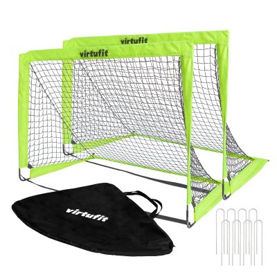 21. VIRTUFIT ZESTAW SKŁADANYCH BRAMEK DO PIŁKI NOŻNEJ - BRAMKI DO PIŁKI NOŻNEJ - 120 X 90 CM