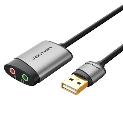 5. Zewnętrzna karta dźwiękowa USB Vention 0,15m