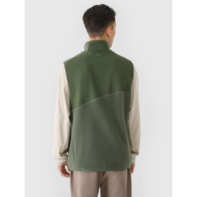 2. Bezrękawnik sherpa ze stójką męski 4F 4FRAW24TVESM172-43S