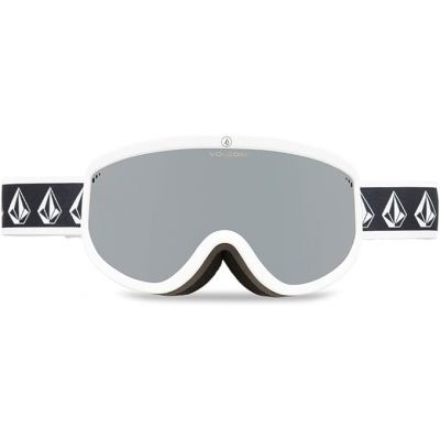 3. Gogle snowboardowe Volcom FOOTPRINTS WHITE RERUN/SILVER CHROME lustra srebne  (VG0622316)