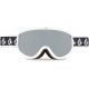 3. Gogle snowboardowe Volcom FOOTPRINTS WHITE RERUN/SILVER CHROME lustra srebne  (VG0622316)