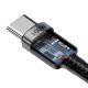 5. Kabel Baseus CATKLF-ALG1 USB-C - USB-C PD QC 100W 5A 2m - szary