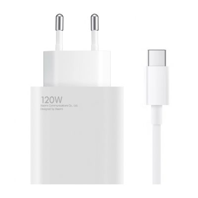 Ładowarka sieciowa Xiaomi BHR9462EU 120W 6A USB-A z kablem USB-C - biała