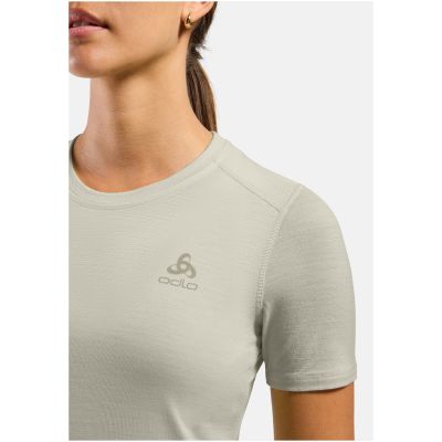 2. Koszulka damska Odlo MERINO 160 BL TOP crew neck s/s szara