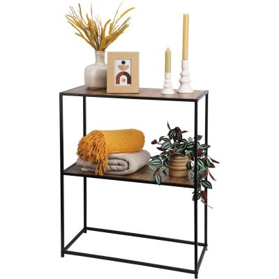 3. REGAŁ STOLIK NA KWIATY KWIETNIK 2 POZIOMY 70X31X85 MDF METAL