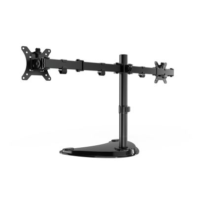 3. GEMBIRD STOJAK BIURKOWY NA DWA MONITORY (REGULOWANY) 13”-32”, DO 8 KG