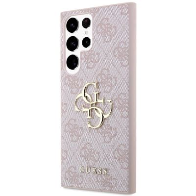 2. Etui Guess 4G Big Metal Logo na Samsung Galaxy S23 Ultra - różowe