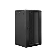 Szafa jednosekcyjna Lanberg WF01-6622-10B (22U; 1080mm / 600mm / 600 mm; wisząca; Szklane; 19''; kolor czarny)