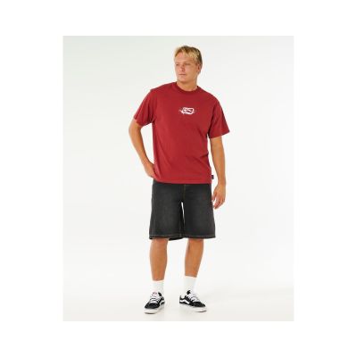 2. Koszulka męska RIP CURL Medina Inner Vision Spray Tee czerwona