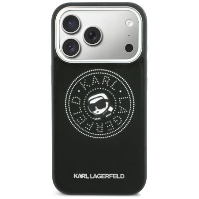 3. Etui Karl Lagerfeld Point & Karl Sketch MagSafe na iPhone 17 Pro Max - czarne