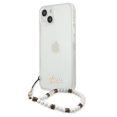 2. Etui Guess White Pearl na iPhone 13 - przezroczyste