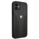 4. Etui BMW Leather Curve Perforate na iPhone 12 mini - czarne