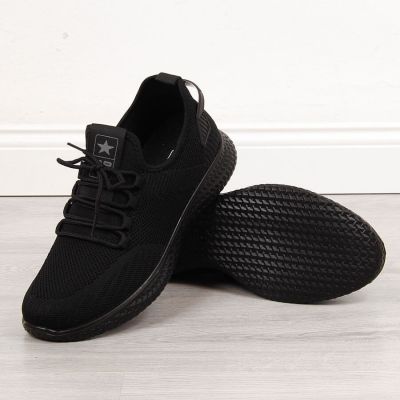 2. Buty sportowe tekstylne NEWS M EVE266A czarne 