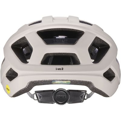 4. Kask rowerowy UVEX I-vo 2 MIPS 56-60cm, warm grey/black matt