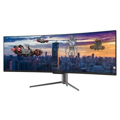 4. LC-Power LC-M49-DQHD-120-C-Q monitor komputerowy 124,5 cm (49") 5120 x 1440 px UltraWide Quad HD QLED Czarny