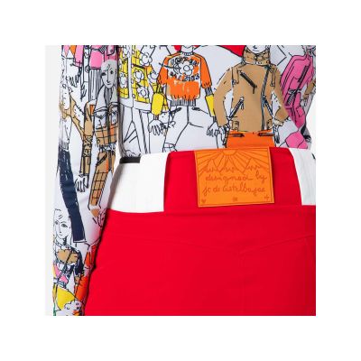 3. Spodnie Rossignol W Pilot Str Pant czerwony