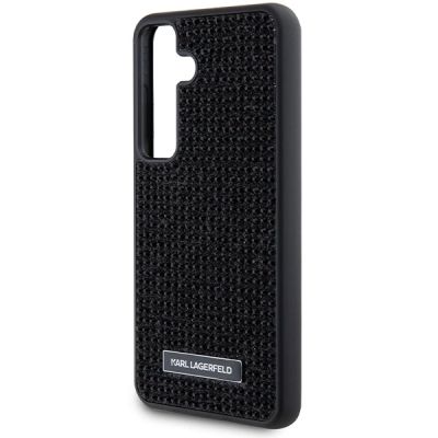 6. Etui Karl Lagerfeld Rhinestone Metal Logo na Samsung Galaxy S24 - czarne