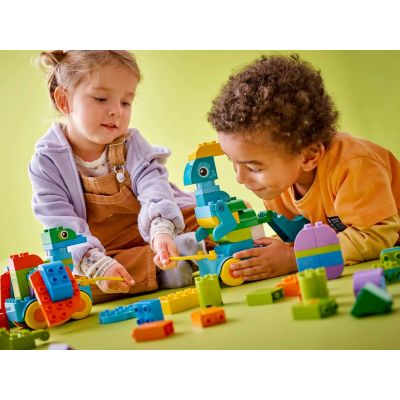 10. LEGO DUPLO 10451 3w1 Dinozaury na kółkach