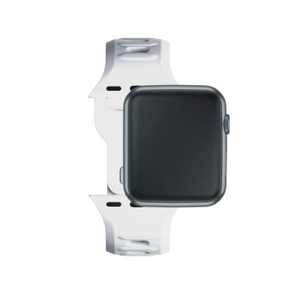 4. Pasek silikonowy 3mk Silicone Watch Strap do Apple Watch 42 / 44 / 45 / 49 mm - biały
