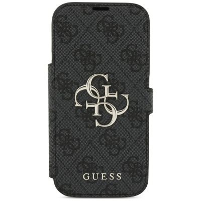 3. Etui Guess Book 4G Metal Logo na iPhone 18 Pro / 17 Pro - czarne