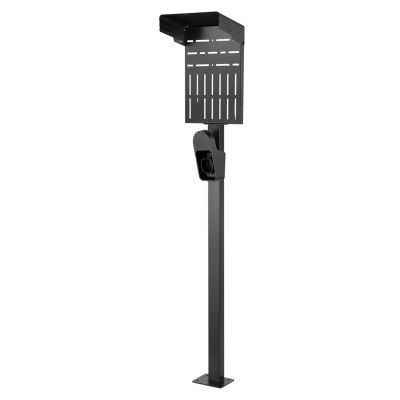 8. Zewnętrzny stojak do ładowarek samochodowych EV oraz PHEV Maclean, stalowy, 15kg max, MCE456