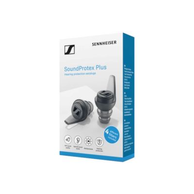 4. Sennheiser SoundProtex Plus - Ochronne wkładki do uszu wyposażone w 5 rodzajów filtrów akustycznych