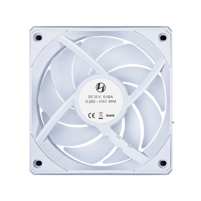 4. Bezprzewodowy wentylator Lian Li UNI FAN CL, 3-pak - 120mm, biały