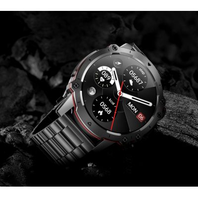 14. Smartwatch Męski Rubicon RNCF18-1 BLACK Bransoleta + Pasek