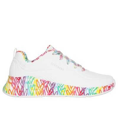 Skechers damskie sneakersy UNA LITE EXUBERANT HEARTS 177976 WMLT