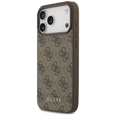2. Etui Guess 4G Classic na iPhone 17 Pro Max - brązowe