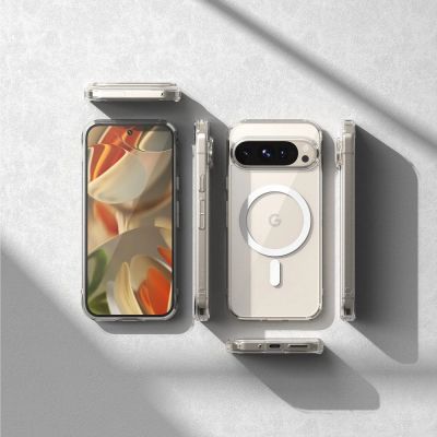 7. Etui Ringke Fusion MagSafe na Google Pixel 9 / 9 Pro - przezroczyste