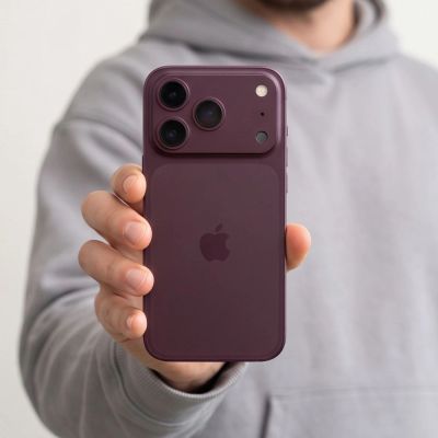 7. Osłona na wyspę aparatu Tech-Protect Camalloy Fit+ na iPhone 18 Pro Max - burgundowa