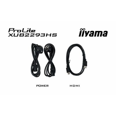 8. iiyama ProLite XUB2293HS-B6 monitor komputerowy 54,6 cm (21.5") 1920 x 1080 px Full HD LED Czarny