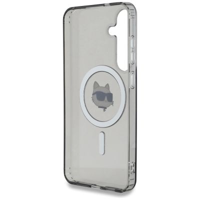7. Etui Karl Lagerfeld Button Choupette Head Printed Logo MagSafe Samsung Galaxy S25 czarny