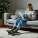 25. MACLEAN PODNÓŻEK ERGONOMICZNY PŁYNNIE REGULOWANY KĄT NACHYLENIA Z PODUSZKĄ MC-460