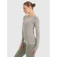 3. Longsleeve slim do jogi i pilatesu szybkoschnący damski 4F 4FWAW25TFLOF429-41A