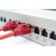 2. Digitus Panel krosowy (patch panel) 19'' 24x RJ45, LSA poziom, kat.6A, ekranowany, 1U, szary, prowadnica kabli