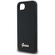 6. Etui Guess Silicone Script Metal Logo MagSafe na iPhone 16e - czarne