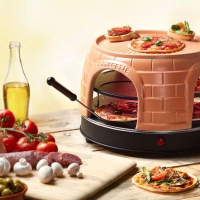 4. Piec do pizzy Emerio, funkcja wstępnego pieczenia pizzaretki, 8 os.