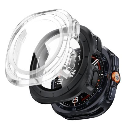Etui Tech-Protect Defense 2-Pack na Samsung Galaxy Watch Ultra 47 mm - przezroczysto-czarne matowe