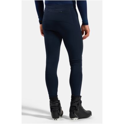 8. Legginsy męskie Odlo ESSENTIAL WARM Tights granatowe