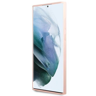 5. Etui Karl Lagerfeld Silicone Choupette na Samsung Galaxy S23 Ultra - różowe