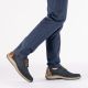 6. Skórzane półbuty ażurowe granatowe Rieker 05226-14
