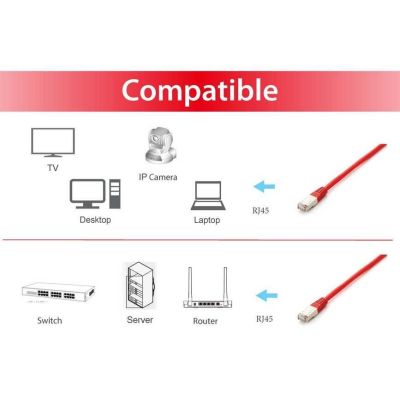5. Equip 605629 kabel sieciowy Czerwony 20 m Cat6a S/FTP (S-STP)