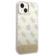 4. Etui Guess 4G Pattern Script na iPhone 14 Plus - złote