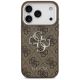 3. Etui Guess 4G Big 4G Classic Logo na iPhone 17 Pro brązowy - srebrne
