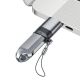 4. Adapter USB Acefast J8 USB-C - USB-A - szary