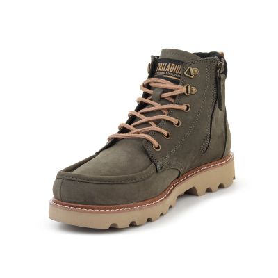 3. PALLADIUM TROOPERLITE GRIT ZIP OLIVE NIGHT 04985-325