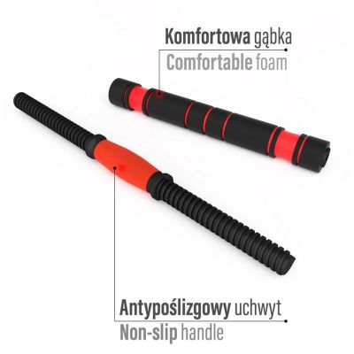 19. Zestaw ciężarów 6w1 HMS SGN130 (sztanga, sztangielki i kettlebell) 30kg