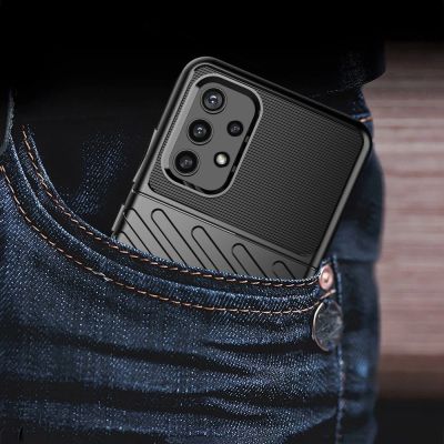 10. Thunder Case elastyczne pancerne etui pokrowiec Samsung Galaxy A72 4G niebieski